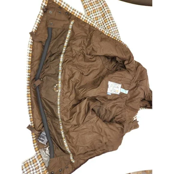 Burton Hounds tooth Hooded Ski Snowboard Jacket Womens Size Extra Small XS - Picture 9 of 9